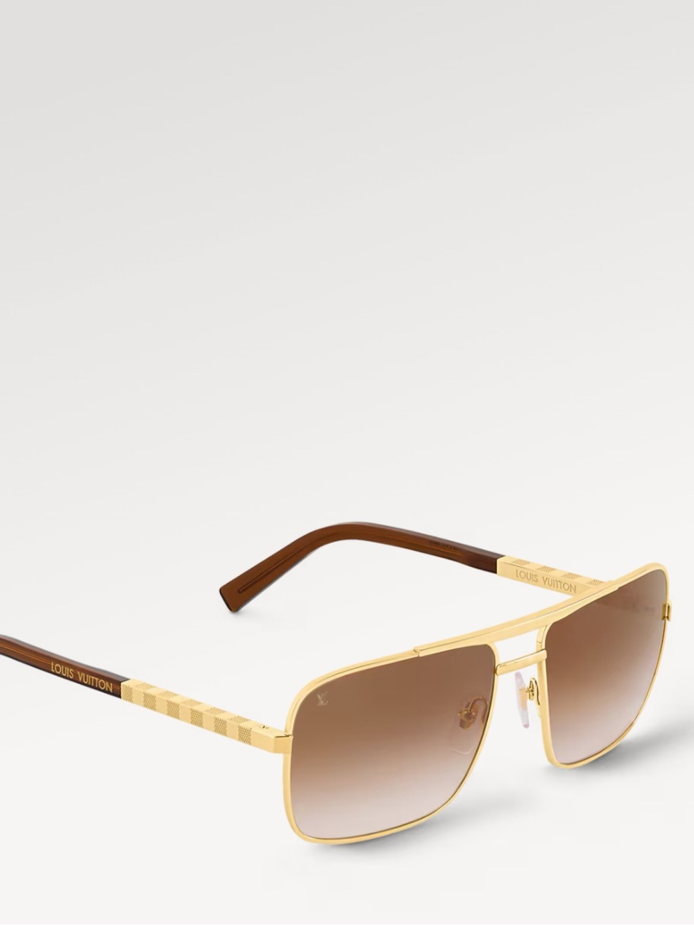 Louis Vuitton attitude sunglasses Gold Frame Brown Gradient Men's